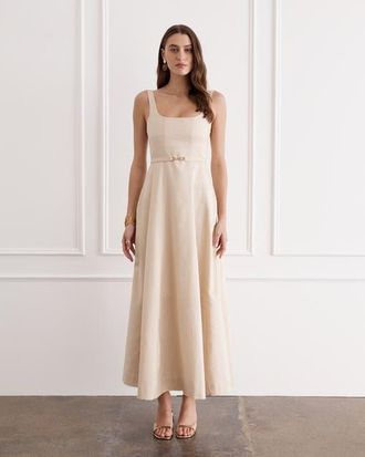 Aqua Blu Australia Claudette Maxi Dress in Atelier at Nordstrom, Size X-Large
