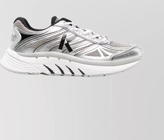 Kenzo chunky sole mesh sneakers with metallic detailing