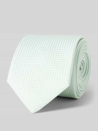 Olymp Seidenkrawatte mit Strukturmuster in Gruen, Größe 1