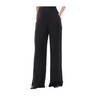 Guess Bastienne Palazzo Trousers - female - Guess - Wide Trousers - Black - XL - Trousers
