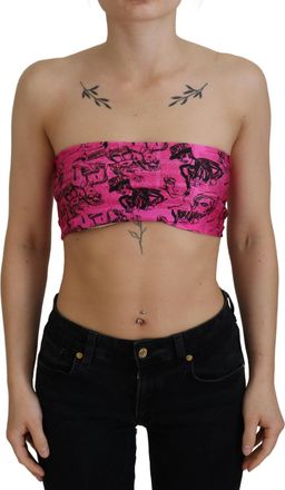 John Galliano Bandeau Top Krantenprint