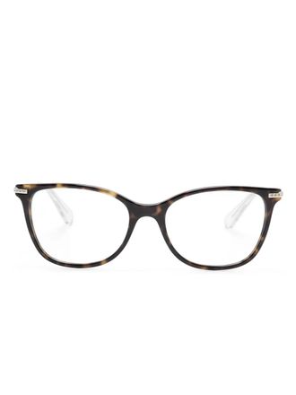 Swarovski square-frame glasses - Brown