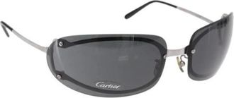 Cartier Pre-owned Platinum sunglasses - Dames - Vintage Accessoires - Grijs - ONE Size - Vintage