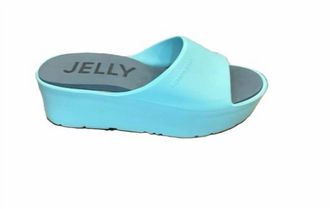 Lemon Jelly Womens Sunny Platform Slides In Mint