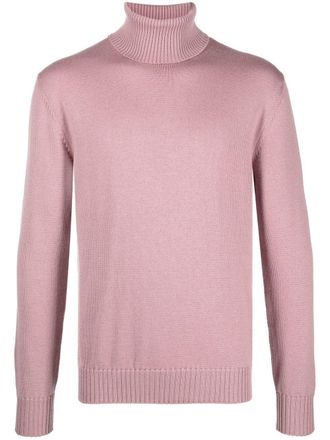 Ballantyne roll-neck wool jumper - men - Wool - 54 - Pink
