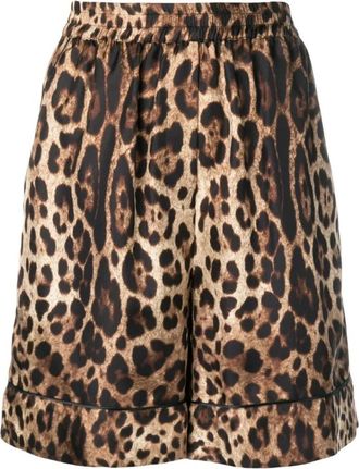Dolce & Gabbana Stijlvolle Designer Shorts - Dames - Korte Broeken - Bruin - M - Korte Broeken
