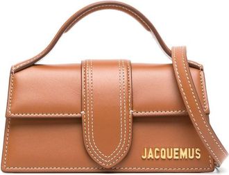 Jacquemus Le Bambino leather tote bag - women - Calf Leather/Cotton - One Size - Brown