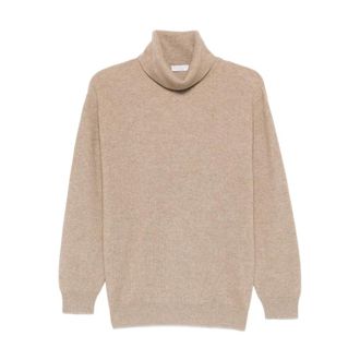 Brunello Cucinelli Truien & Vesten, Dames, Beige, M, Kasjmier, Brunello Cucinelli Truien Beige