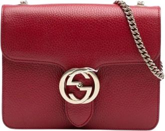 Gucci Pre-owned Cross Body Bags, female, Red, Size: ONE SIZE Pre-owned Vintage Crossbody Bag