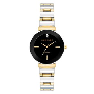 Anne Klein Womens Accented Black Dial Watch
