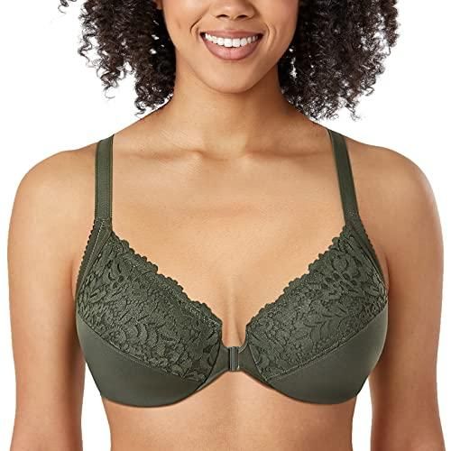 Soutien-gorge Femme Fermeture Devant – Grande Taille Sans Armature – Dos Nageur Dentelle