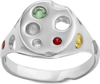 Bleue Burnham Signet cut-out ring - Silver