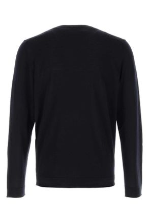 Brioni Blue Exterior: Wool Maglieria Sweater