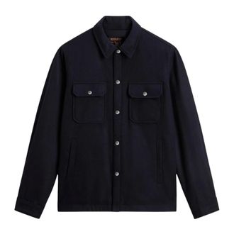 Woolrich Wool Alaskan Shirt Jacket - Heren - Jassen - Blauw - Maat: M Wol