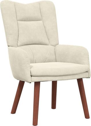 vidaXL Silla Relax Crema 63 X 67 X 94 Cm Terciopelo Vidaxl