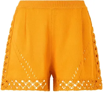 Alberta Ferretti Mujer, Pantalones cortos, Naranja, Talla: S