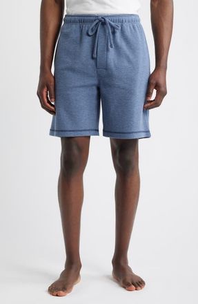 Majestic International Coastal Heather Lounge Shorts in Heather Blue at Nordstrom, Size Xx-Large