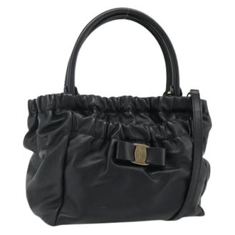 Ferragamo Pre-owned Handbags, female, Black, Size: ONE SIZE Pre-owned Hand Bag