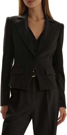 Favorite Daughter The Favorite Cropped Blazer in Black at Nordstrom, Size X-Large