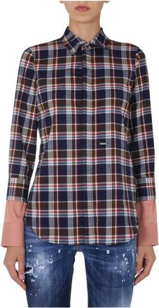 Dsquared2 Camicia Double Cuff Easy Dan Shirt Check - female - Dsquared2 - Shirts - Multicolor - XS - Blouses & Shirts