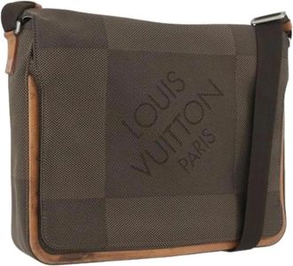 Louis Vuitton Pre-owned Cross Body Bags, female, Brown, Size: ONE SIZE Pre-owned Damier Geant Shoulder Bag