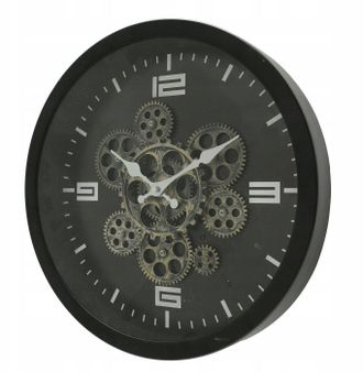Wadiga Boltze Reloj De Pared Elegante Negro 38 Cm De Di&aacute;metro
