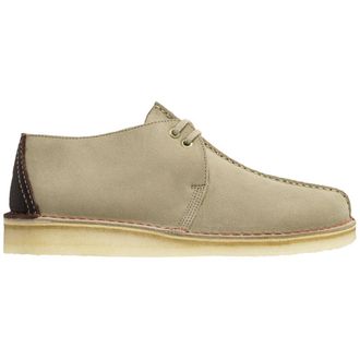 Clarks Desert Trek Suede Mens Lace Up Shoes - Sand - Size:UK 8.5
