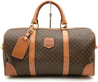 Celine Brown Pvc Boston Bag (Pre-Owned)