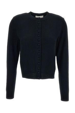 Lisa Yang Black Wilona Cropped Cashmere Cardigan