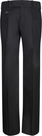 Burberry Chinos, male, Black, XL, Black Trousers with Micro-Logo Detail