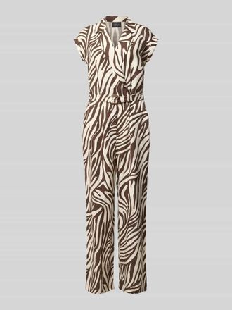 s.Oliver Black Label Regular Fit Jumpsuit aus Lyocell-Mix in Dunkelbraun, Gr&ouml;&szlig;e 34