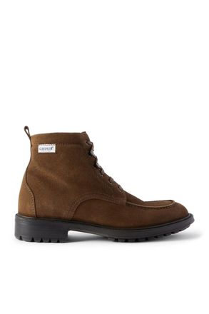 Ghiaia Logo-Appliquéd Suede Boots