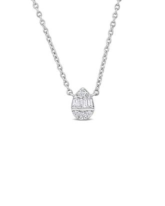 Rina Limor 14K 0.14 Ct. Tw. Diamond Necklace