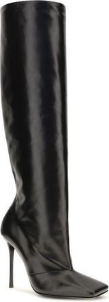 Dolce & Gabbana Calf Leather High-Heel Boot - Black