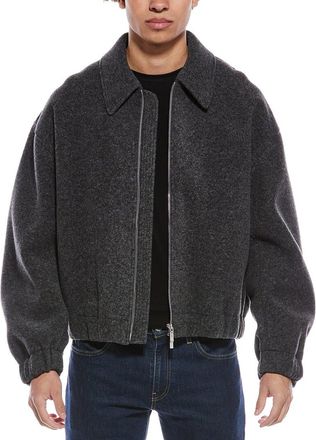 Helmut Lang Boiled Wool-Blend Bomber Jacket