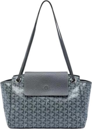 Goyard Pre-owned Vintage Schoudertas - Dames - Vintage Schoudertas - Grijs - ONE Size - Leer - Vintage