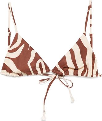 Johanna Ortiz Konibo Bikini Top - Womens - Polyester/Recycled Polyamide/Elastane