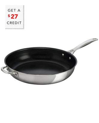 LE CREUSET 12.5In Stainless Steel Deep Fry Pan With $27 Credit