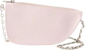 Burberry Crescent Clutch Tas - Dames - Schoudertassen - Roze - ONE Size - Leer - Tassen