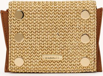 Hammitt Hammitt Allen Wallet Cocoa Raffia Gold