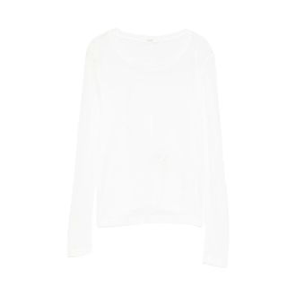 Co Long Sleeve Tops, female, White, Size: XS Long Sleeve Round Neck Top
