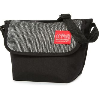 Manhattan Portage Midnight Mini NY Crossbody Bag in Gun Metal at Nordstrom