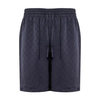 Casablanca Pantaloncini in misto seta jacquard dal taglio rilassato - - Shorts - Uomo - Blu - L