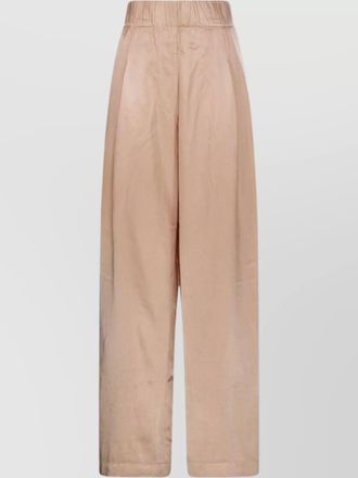 Dries Van Noten wide leg trouser elastic waistband