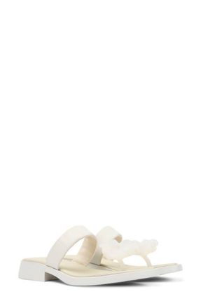 Camper Dana Flip Flop in White Natural at Nordstrom, Size 38