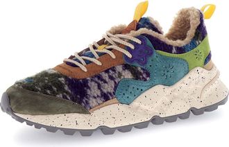 Flower Mountain Kotetsu Teddy Fleece Sneaker in Grey Dark Green at Nordstrom, Size 12.5Us