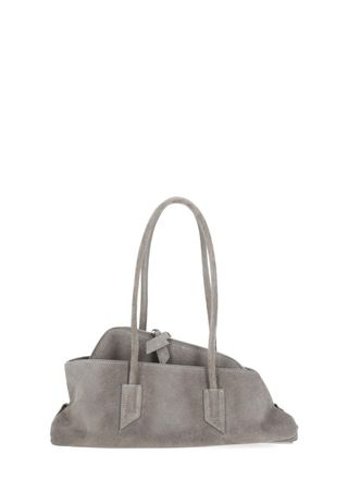 The Attico La Passeggiata Small Suede Leather Shoulder Bag