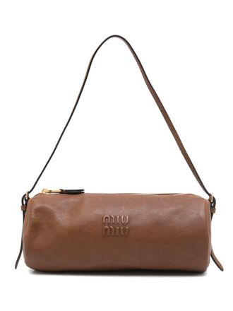 Miu Miu Borsa a spalla in pelle - Marrone