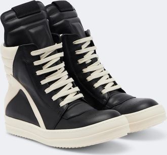 Rick Owens Geobasket leather sneakers