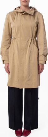 Burberry Drawcord Hood Nylon-Cotton Parka, Size X-Small